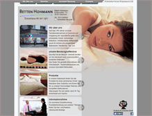 Tablet Screenshot of betten-hohmann.dormabell.de